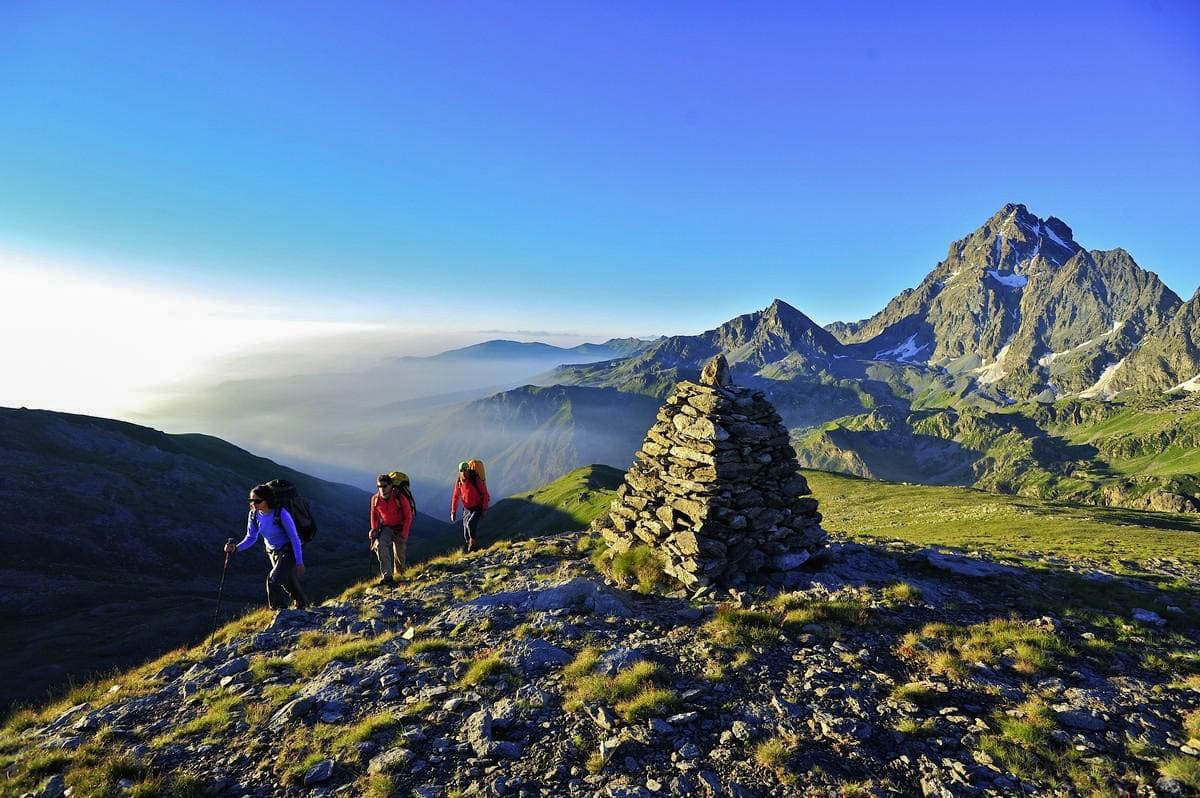 Panoramakämme und Abstieg nach Abriès