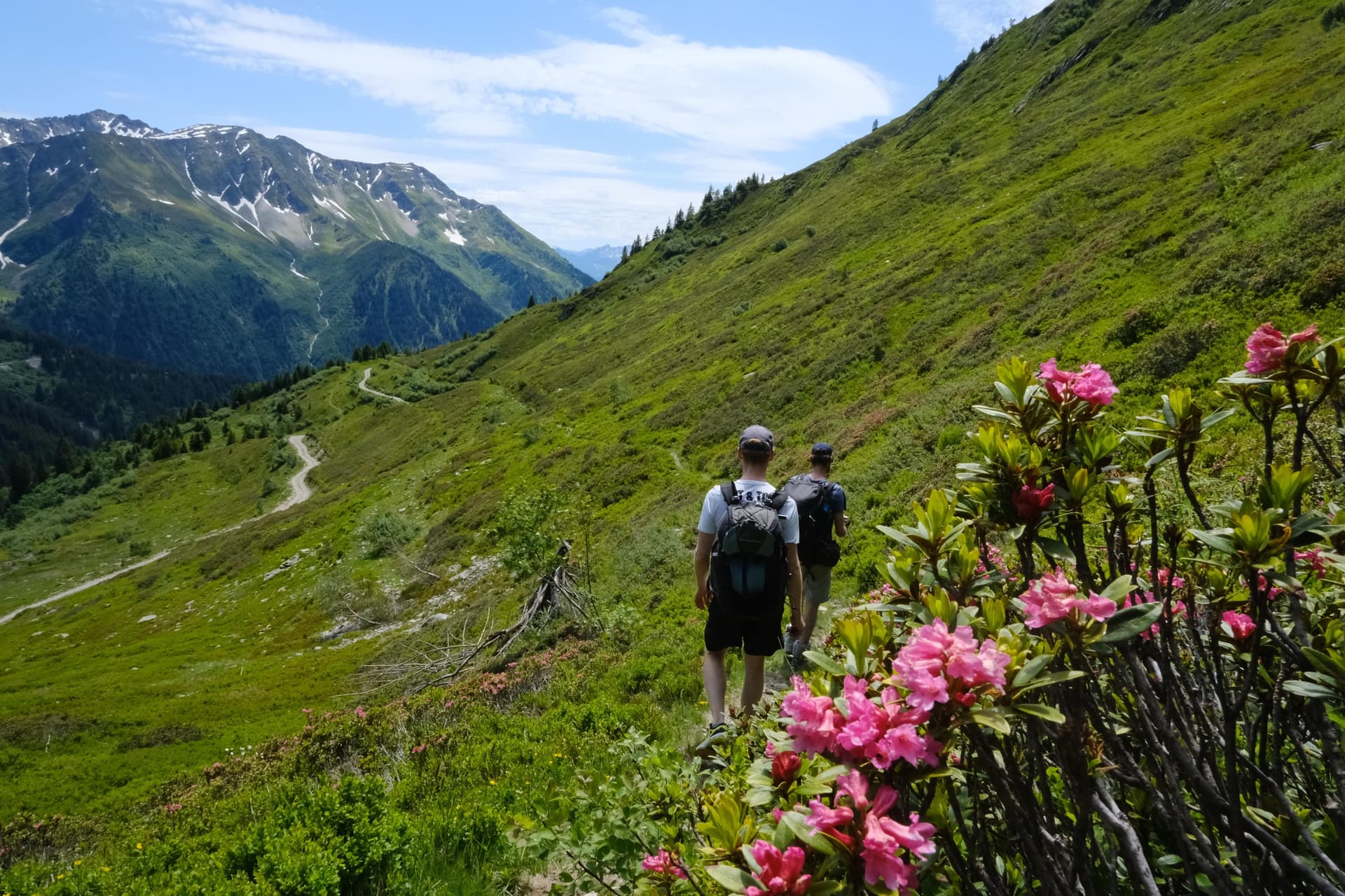 Schiefersteinbrüche und Hütte des Beaufortain