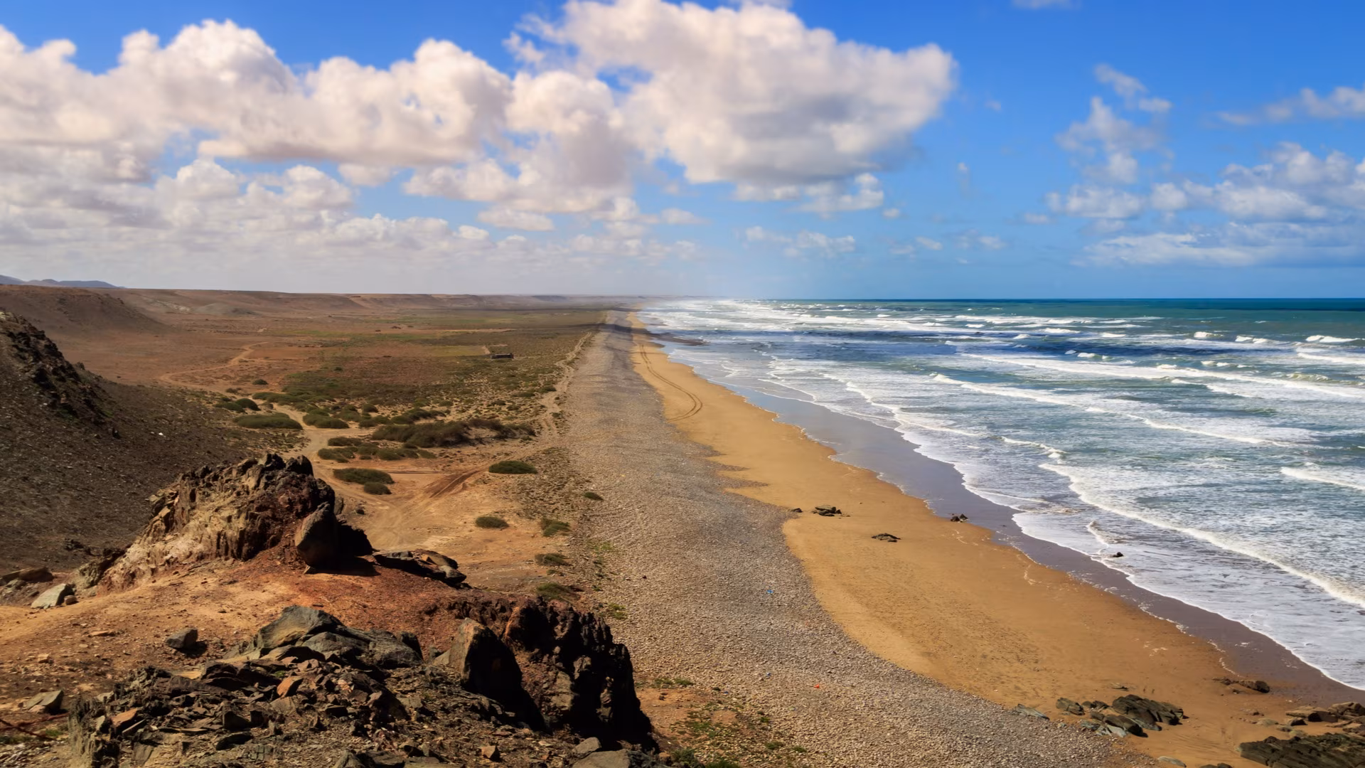 Der weiße Strand in der Bivouac-Version
