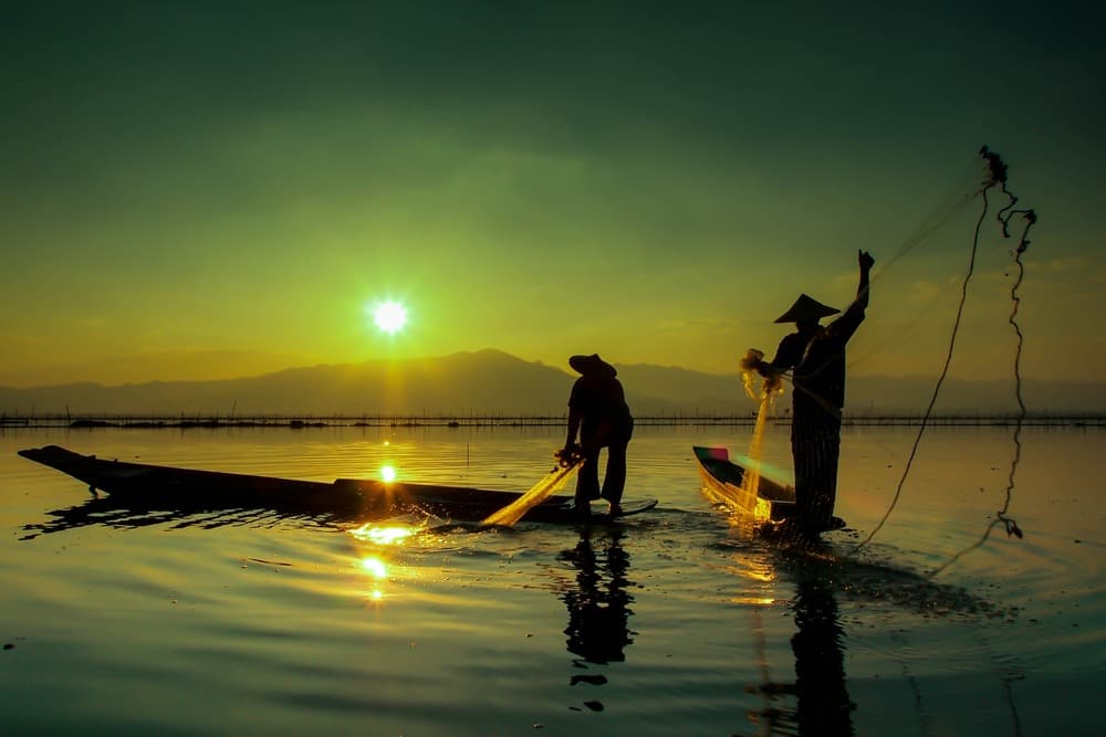 pecheurs lac phayao