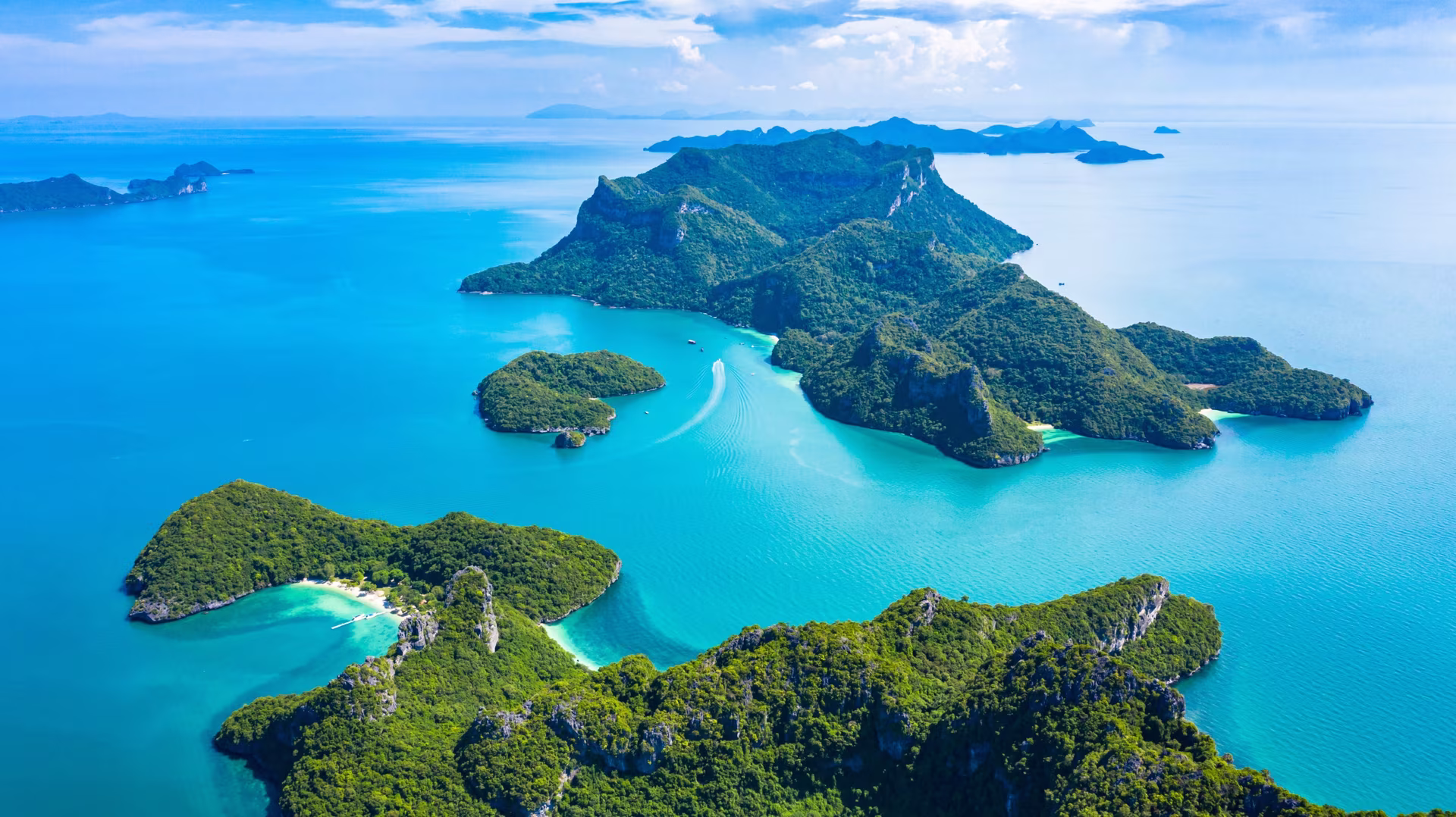 Die Inseln Thailands im Sommer