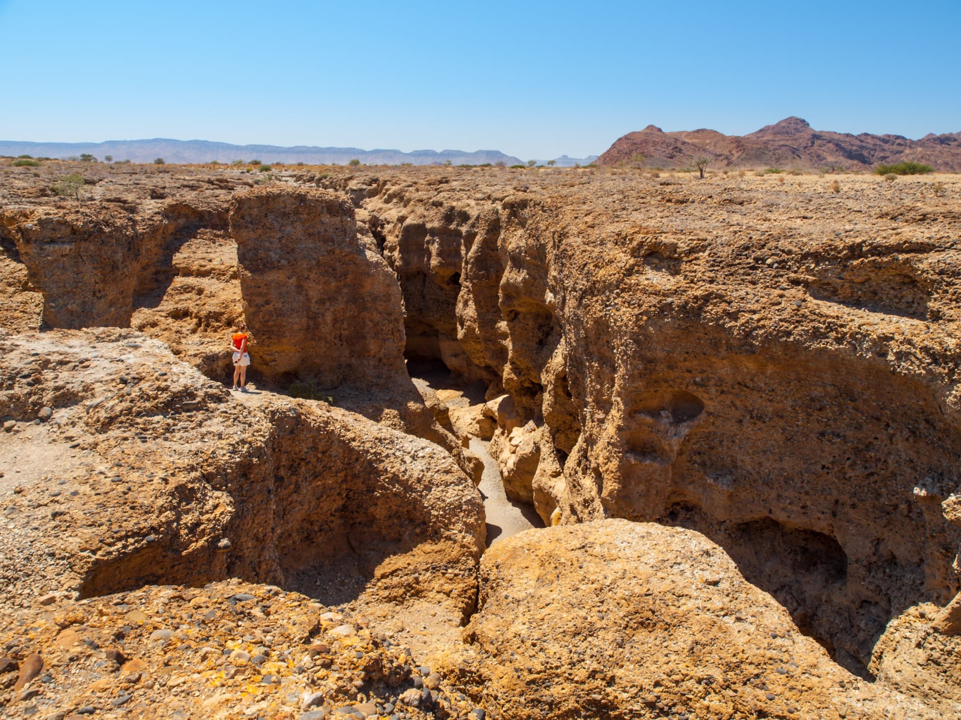 Route zum Namib Wüste