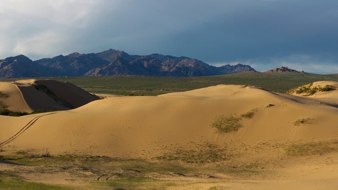 Farandole von mongolischen Landschaften